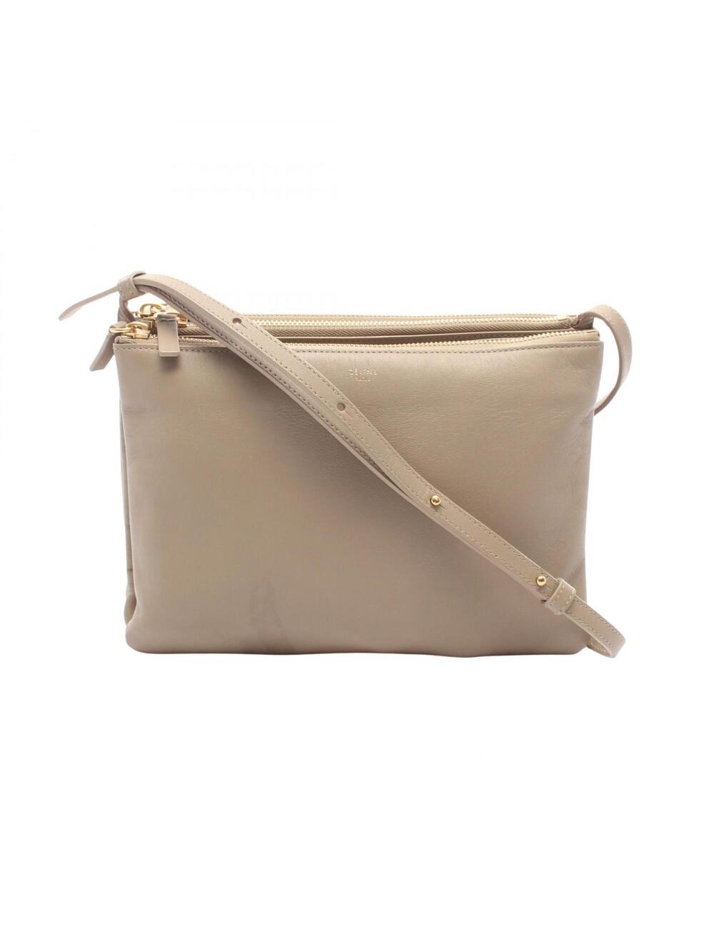 Celine Trio Crossbody Bag Leather Large #381087C56B